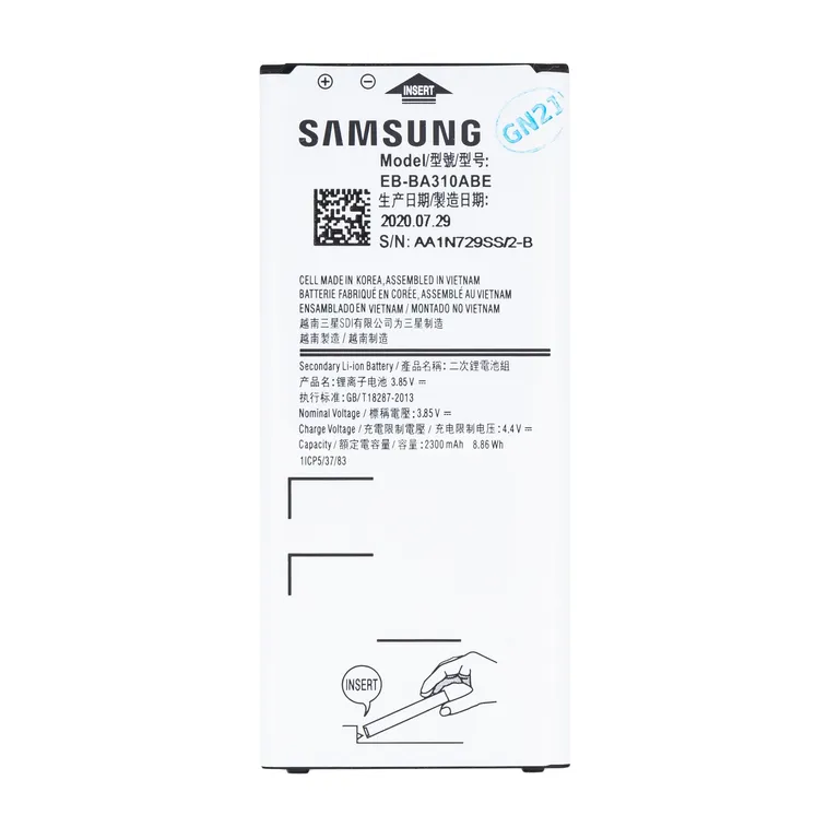 EB-BA310ABE Samsung akkumulátor Li-Ion 2300mAh (ömlesztve)