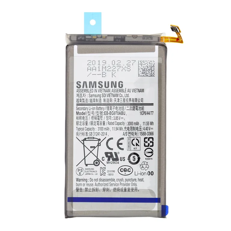 EB-BG970ABU Samsung Baterie Li-Ion 3100mAh (szervizcsomag)