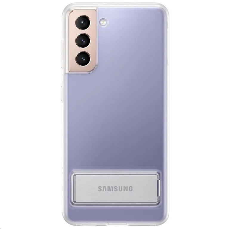 EF-JG991CTE Samsung Clear Standing Kryt pro Galaxy S21 átlátszó tok