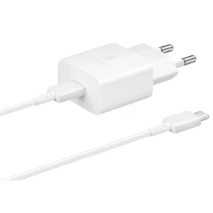 EP-T1510EWE + EP-DA705BWE Samsung 15W-os utazási töltő + USB-C/USB-C adatkábel fehér (OOB Bulk)