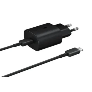 EP-TA800EBE + EP-DG980BBE Samsung 25W-os utazási töltő + USB-C/USB-C adatkábel fekete (OOB Bulk)