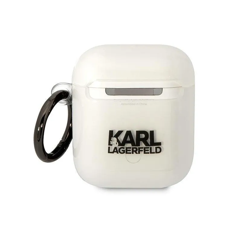 Eredeti Apple Airpods Case Karl Lagerfeld Karl feje (Kla2HNKKTCT) Átlátszó