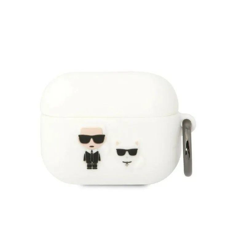Eredeti Apple Airpods Pro Karl Lagerfeld Szilikon Karl & Choupette (Klacapsilkcw) Fehér