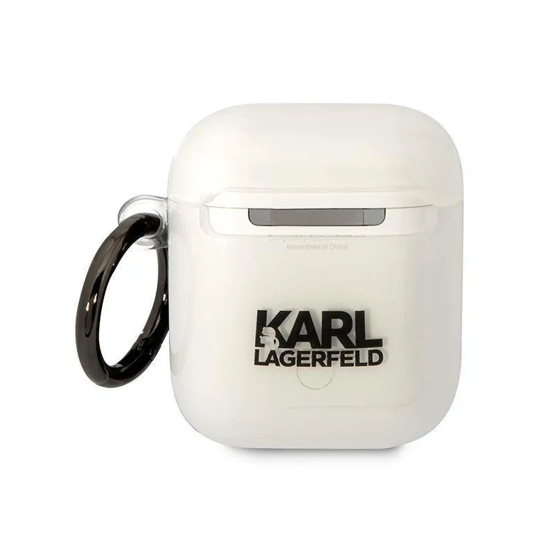 Eredeti Apple Airpods tok Karl Lagerfeld Ikonik Choupette (KLA2HNCHTCT) Átlátszó