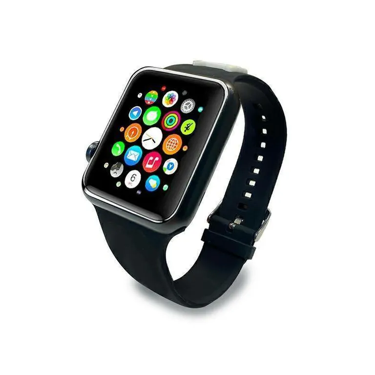 Eredeti Apple Watch 42/44/45 mm -es tok Karl Lagerfeld Strap Silicone Chupette Heads (KLWLSLCK) Fekete