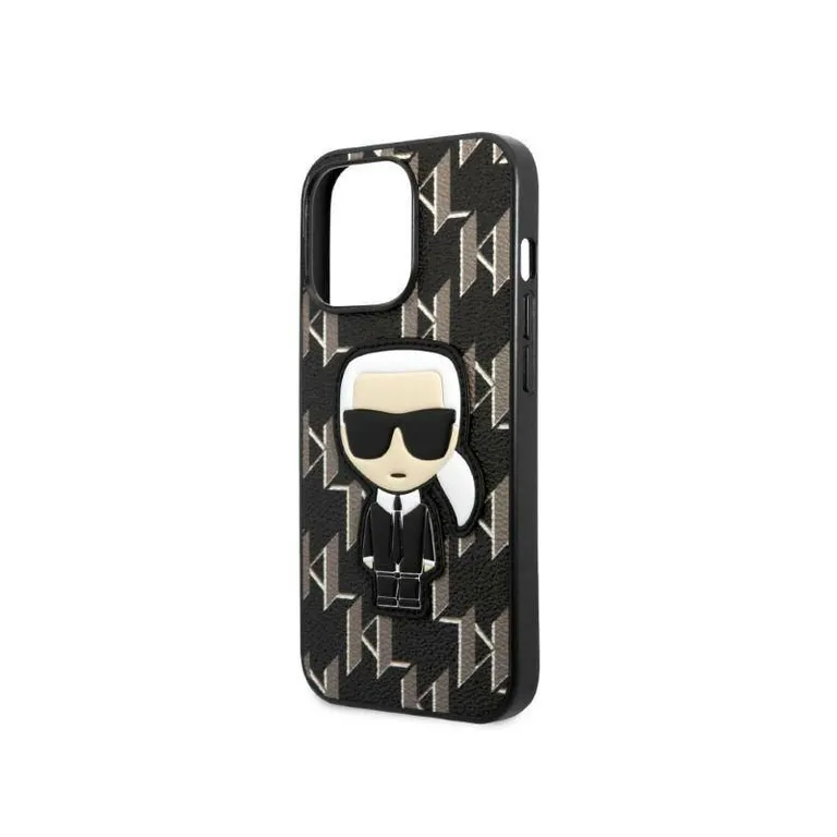 Eredeti eset iPhone 13 Pro Karl Lagerfeld Hardcase Monogram Iconik Patch Black