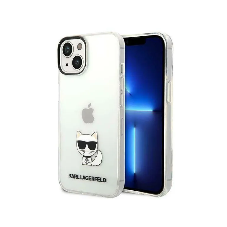 Eredeti eset iPhone 14 Karl Lagerfeld Hardcase Chupette test átlátszó