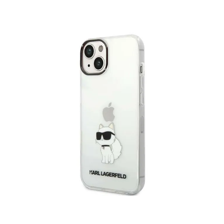 Eredeti eset iPhone 14 Karl Lagerfeld Hardcase IML NFT Choupette (KLHCP14SHNCHTCT) Átlátszó