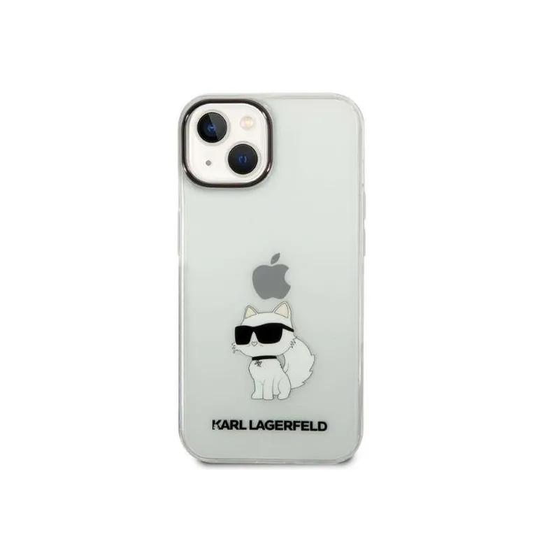 Eredeti eset iPhone 14 Karl Lagerfeld Hardcase IML NFT Choupette (KLHCP14SHNCHTCT) Átlátszó