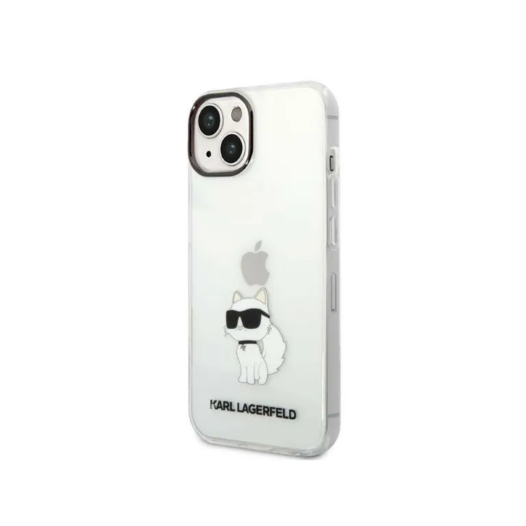 Eredeti eset iPhone 14 Plus Karl Lagerfeld Hardcase IML NFT Choupette (KLHCP14MHNCHTCT) Átlátszó