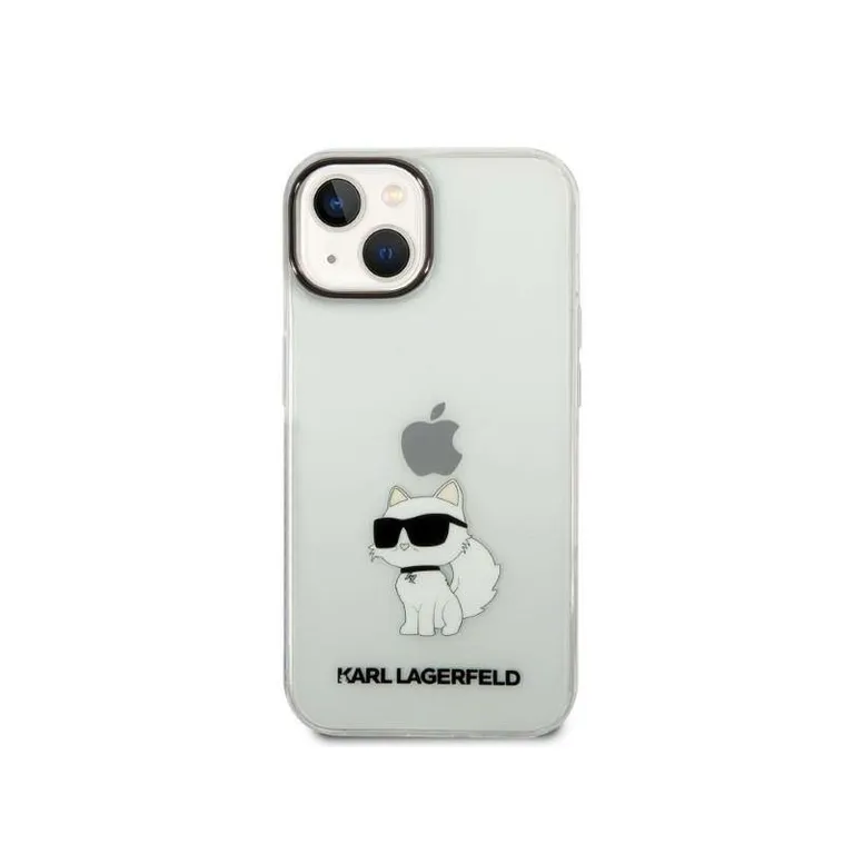 Eredeti eset iPhone 14 Plus Karl Lagerfeld Hardcase IML NFT Choupette (KLHCP14MHNCHTCT) Átlátszó