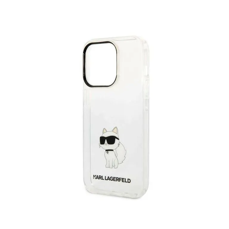 Eredeti eset iPhone 14 Pro Max Karl Lagerfeld Hardcase IML NFT Choupette (KLHCP14XHNCHTCT) Átlátszó