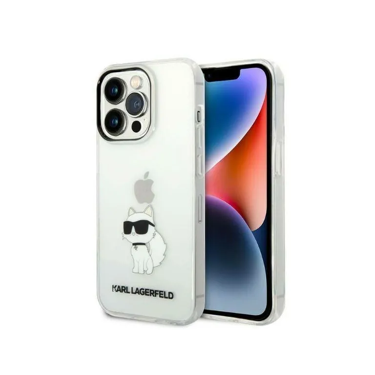 Eredeti eset iPhone 14 Pro Max Karl Lagerfeld Hardcase IML NFT Choupette (KLHCP14XHNCHTCT) Átlátszó