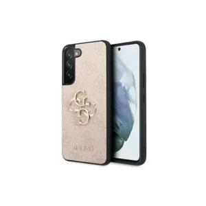 Eredeti eset Samsung Galaxy S23 Guess Hardcase 4G Big Metal logó (GUHCS23S4GGPI) Rózowe