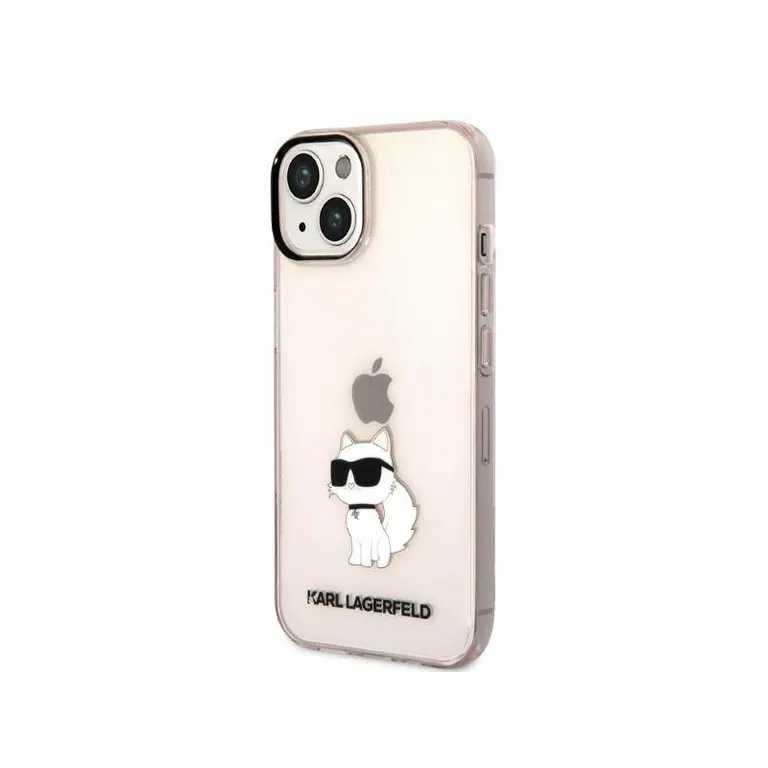 Eredeti iPhone 14 Karl Lagerfeld Hardcase Ikonik Chupette (KLHCP14SHNCHTCP) RÓZOWE