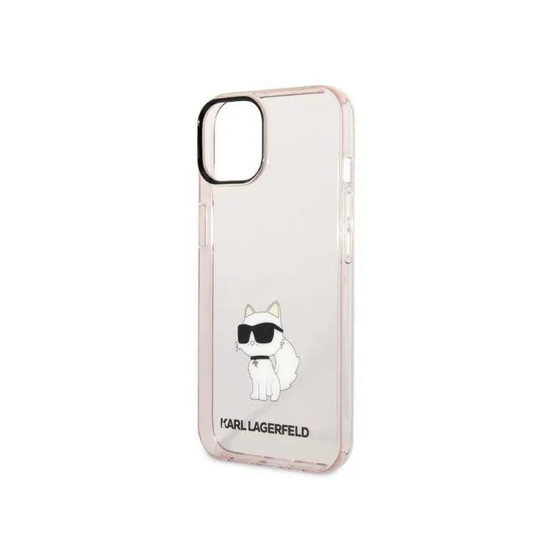 Eredeti iPhone 14 Karl Lagerfeld Hardcase Ikonik Chupette (KLHCP14SHNCHTCP) RÓZOWE