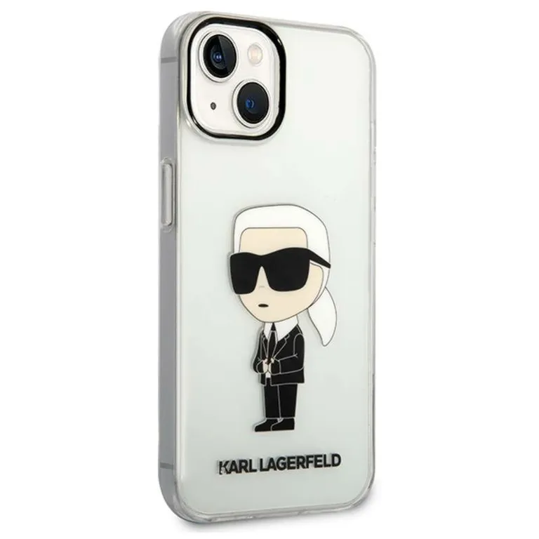 Eredeti iPhone 14 Plus Karl Lagerfeld Hardcase IML NFT Ikonik (KLHCP14MHKNIKTCT) Átlátszó