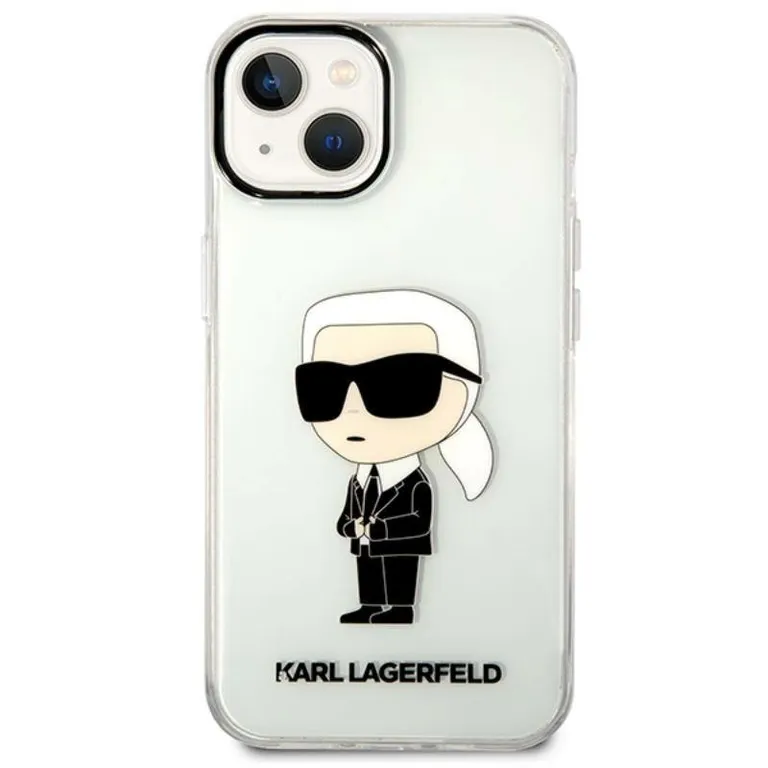 Eredeti iPhone 14 Plus Karl Lagerfeld Hardcase IML NFT Ikonik (KLHCP14MHKNIKTCT) Átlátszó