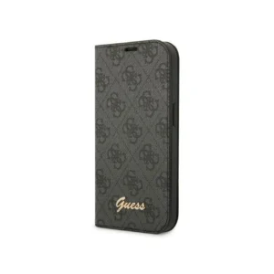 Eredeti iPhone 14 Pro Guess Book 4G Vintage Gold Logo (GUBKP14LHG4SHK) FEKETE