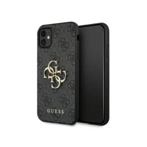 Eredeti tok IPHONE 11 Guess nagy fém logó GUHCN614GMGGR fekete