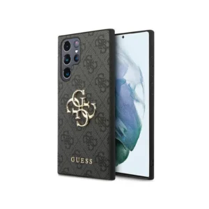 Eredeti tok SAMSUNG GALAXY S22 ULTRA Guess Hardcase 4G Nagy fém logó GUHCS22L4GMGGR szürke