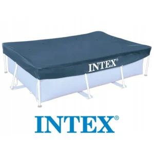 INTEX 28039 medence takaró 450x226 cm-es téglalap alakú csővázas medencékhez, kék