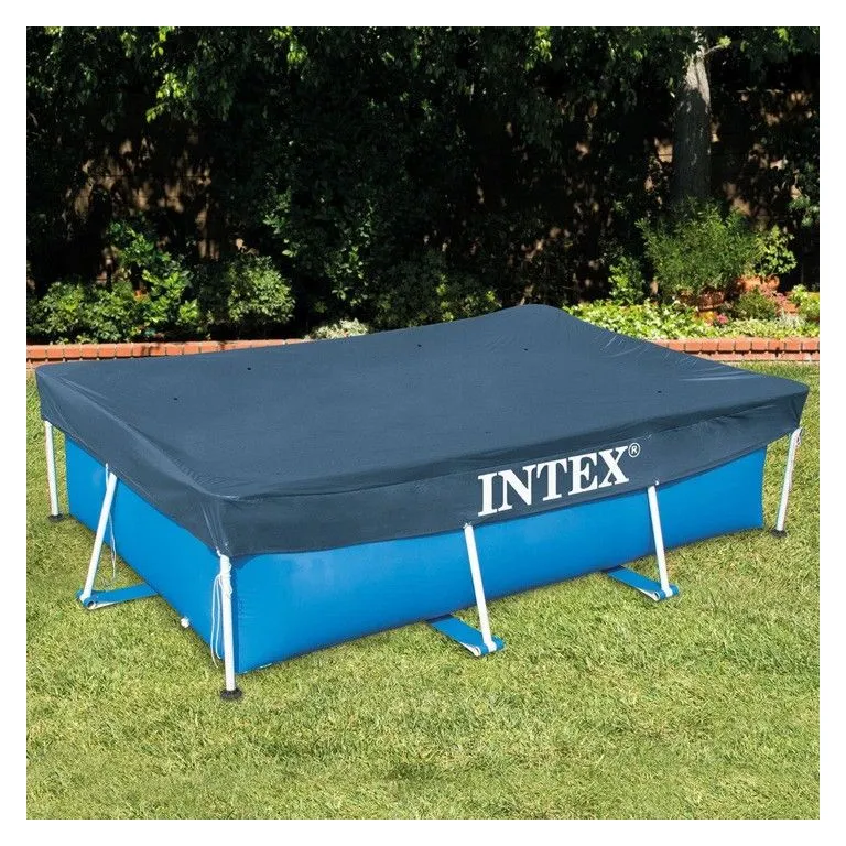 INTEX 28038 medence takaró 300x200 cm-es téglalap alakú csővázas medencékhez, kék - Image 2