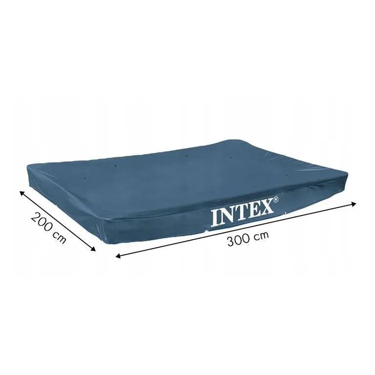 INTEX 28038 medence takaró 300x200 cm-es téglalap alakú csővázas medencékhez, kék - Image 4