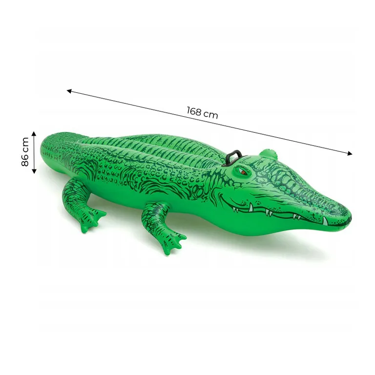 Felfújható alligátor matrac 168cm, zöld