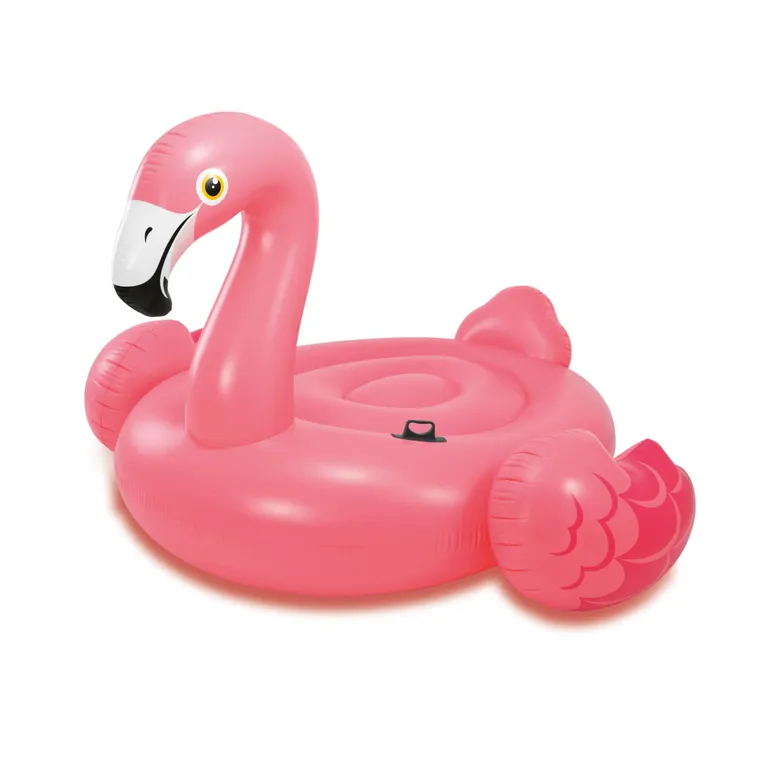 Intex 57558 flamingó alakú felfújható matrac, 142x137x97 cm, rózsaszín