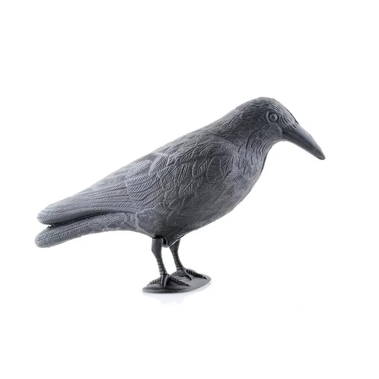 Műanyag madárriasztó, fekete varjú, 20x40 cm, 3 db-os szett