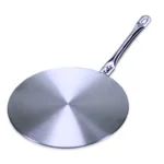 Genius Ideas  rozsdamentes acél átalakító lap indukciós főzőlaphoz, 23,5 cm átmérő, ezüst szín