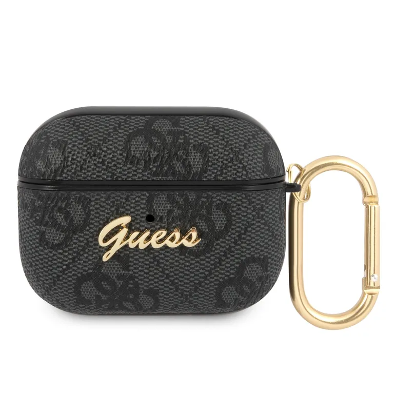 Guess 4G Script PC/PU tok Airpods Pro szürke tokhoz