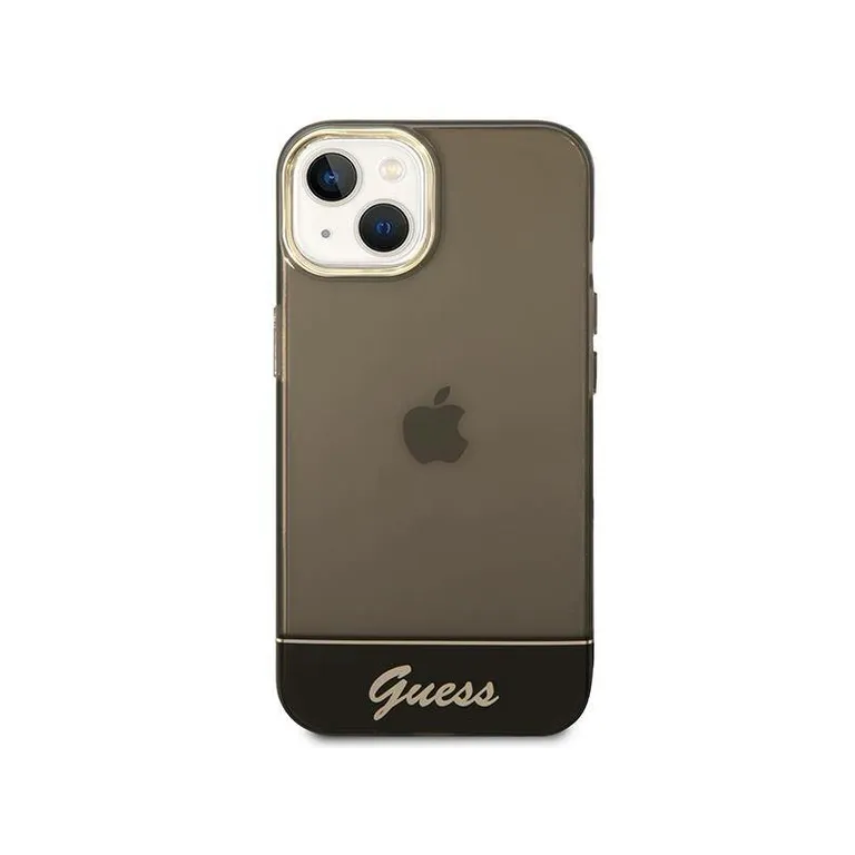 Guess GUHCP14SHGCOK iPhone 14 6.1" fekete/fekete hardtok Translucent
