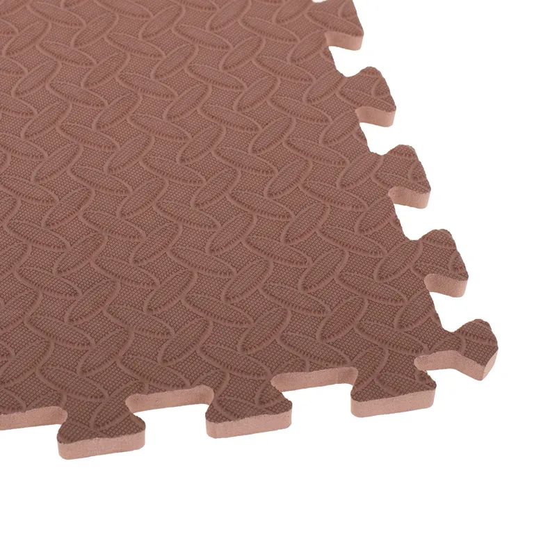 Gyermek habszivacs szőnyeg puzzle barna 60x60 4db