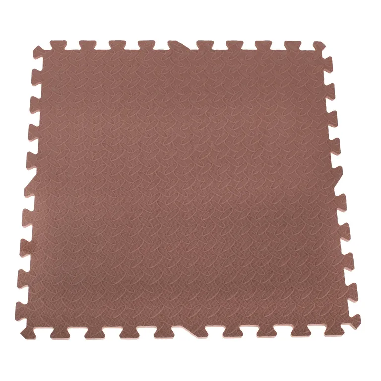 Gyermek habszivacs szőnyeg puzzle barna 60x60 4db