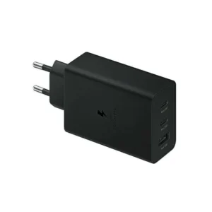 Hálózati töltő. Samsung EP-T6530NB PD 65W 3in1 2xUSB-C 1xUSB-A fekete/fekete