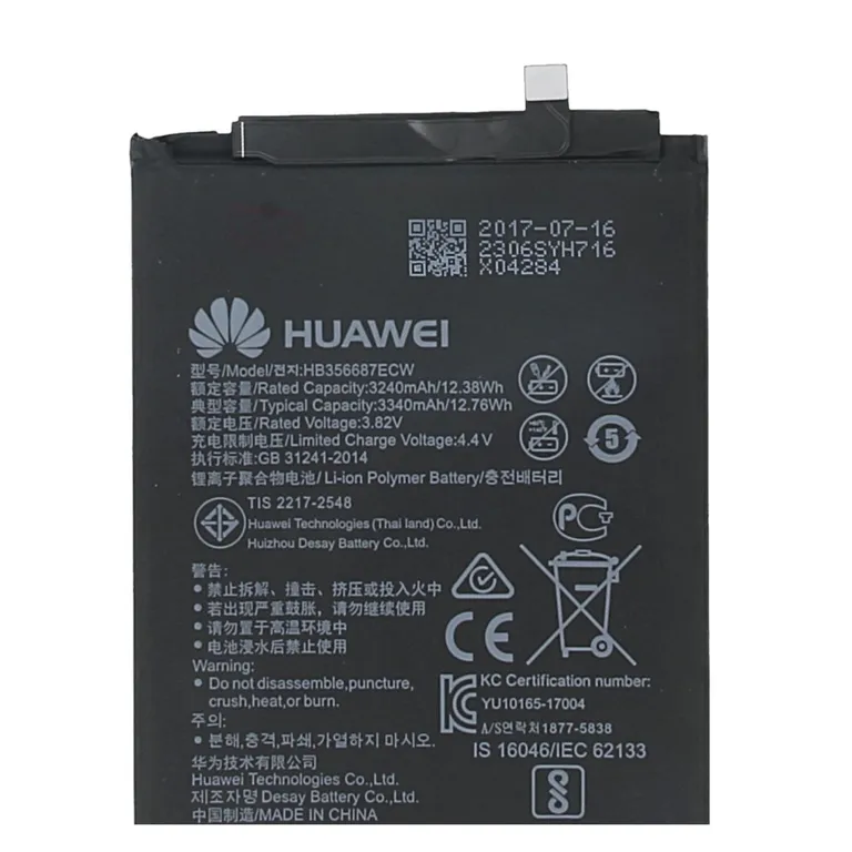 HB356687ECW Huawei Baterie 3340mAh Li-Pol (ömlesztve)