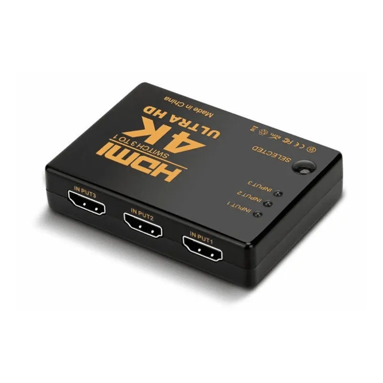 HDMI 4K kapcsoló távirányítóval, 3D támogatással