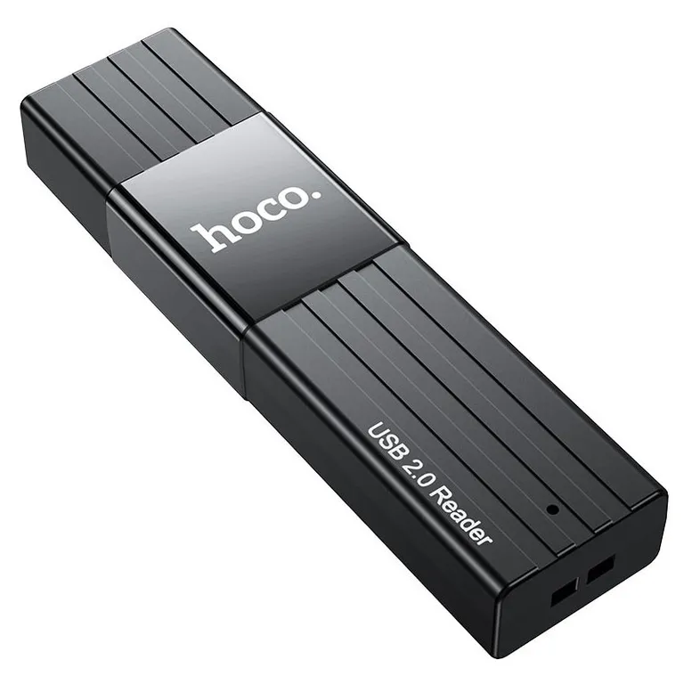Hoco HB20 SD olvasó, microSD/USB 3.0 Fekete