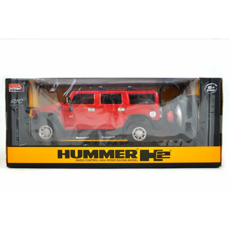 Hummer H2 RC távirányítós licenc autó, 1:24 piros