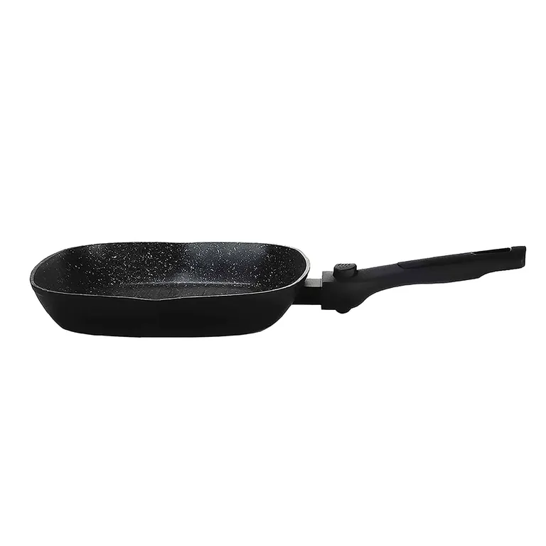 Imperial Collection 24 cm-es márvány bevonatú grill serpenyő leszerelhető nyéllel, fekete