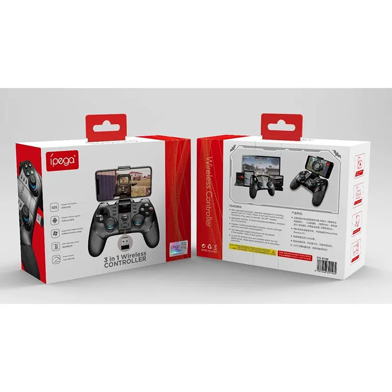 iPega 9156 2,4 GHz-es Bluetooth Gamepad Fortnite Android/iOS/PS3/PC/Android TV/N-Switch