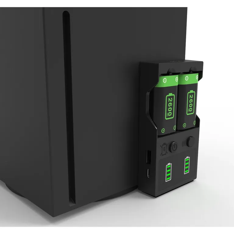 iPega XBX010 vezérlő akkumulátor töltő + 2db akkumulátor 2200mAh XBox X/S fekete
