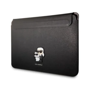 Karl Lagerfeld Saffiano Karl és Choupette NFT számítógépes ujjú 13/14" Fekete