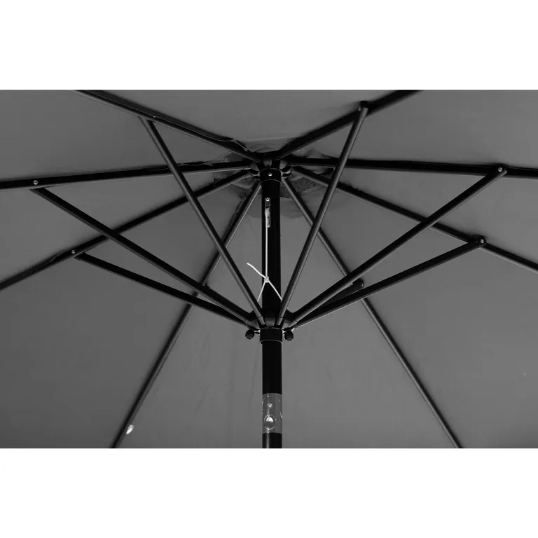 Nagyméretű dönthető kerti napernyő, 3 m, szürke