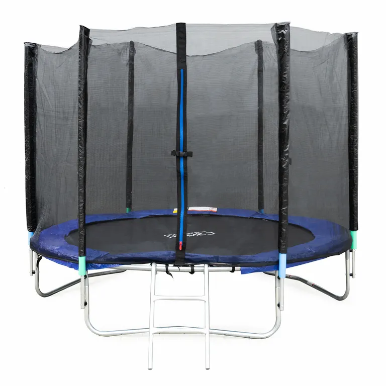 Kerti trambulin létrával, védőhálóval, 244x252 cm