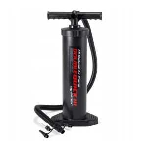 III Intex 68605 kétirányú kézi pumpa 3 különböző fejjel, 48 cm, fekete