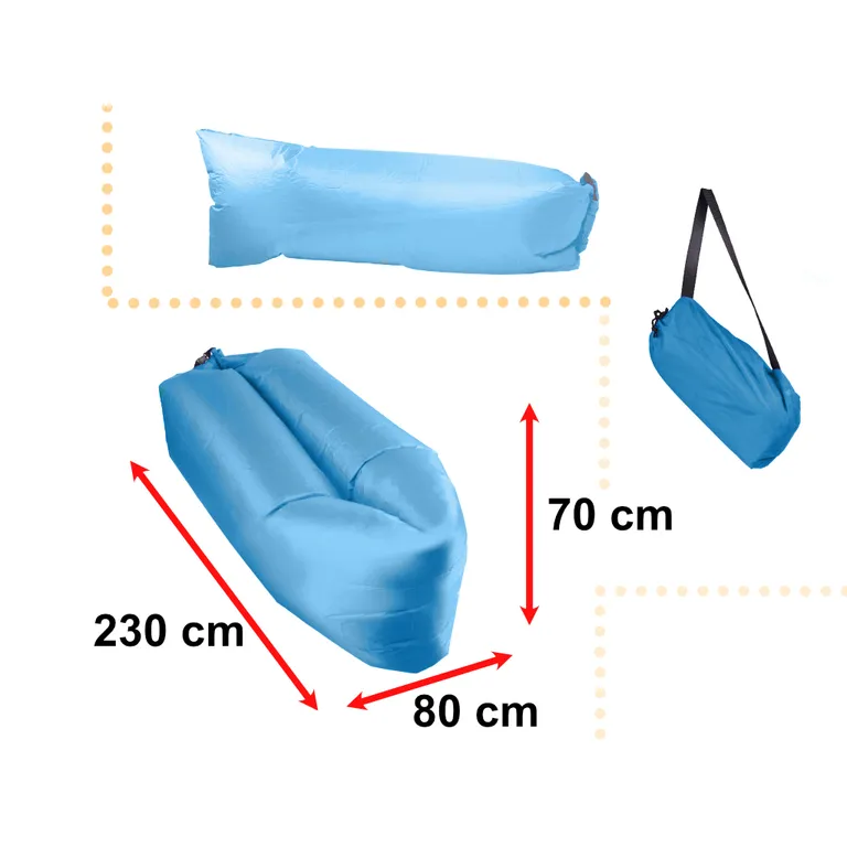 Lazy BAG SOFA légágy kék 230x70cm