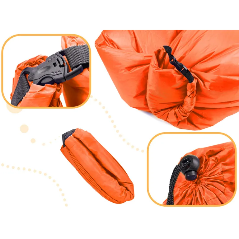 Lazy BAG SOFA légágy narancssárga 230x70cm
